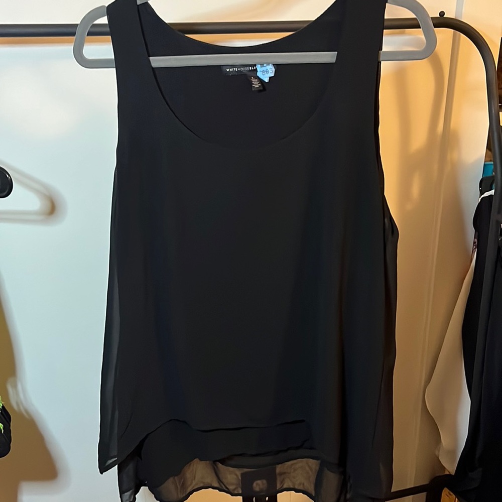 White House black market black top size large dry cleaned
